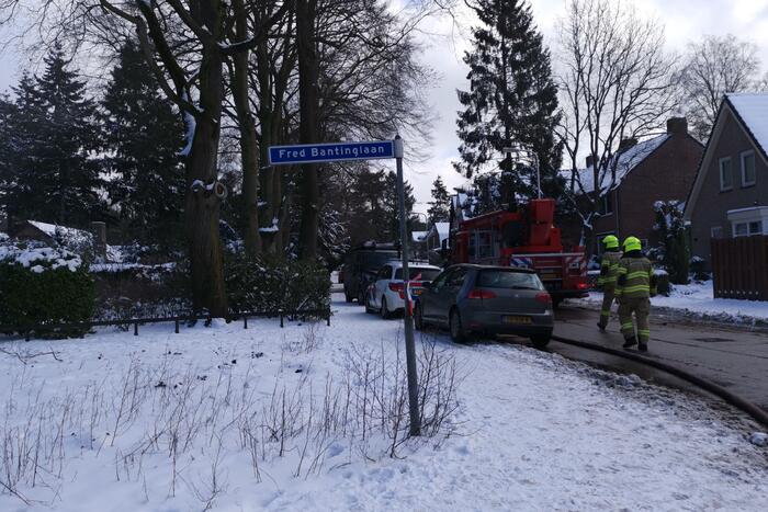 Veel rook bij brand in schuur