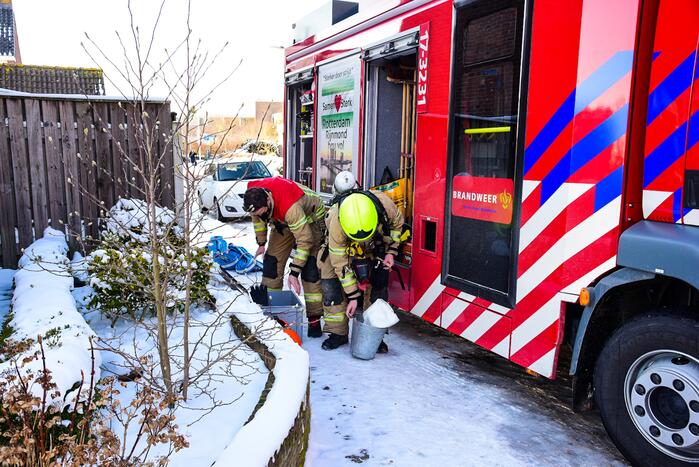 Woning vol rook door verstopte schoorsteen