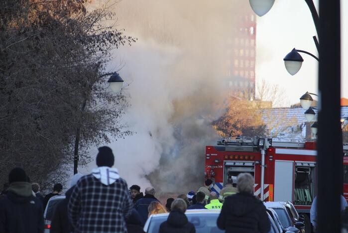 Auto gaat in vlammen op