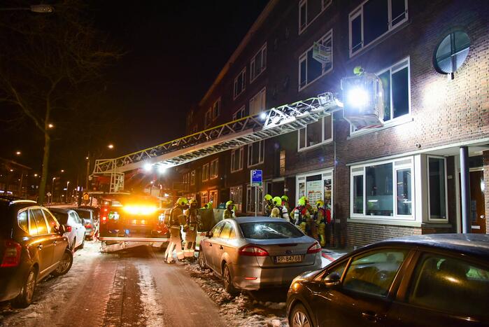 Uitslaande brand in woning