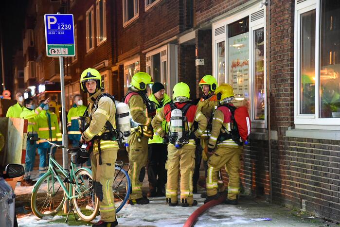 Uitslaande brand in woning