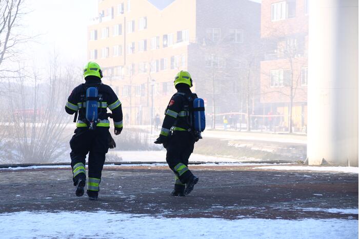Dikke rookwolken bij brand in restaurant PeperZout