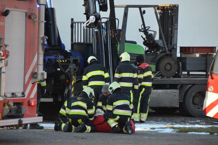 Ernstig ongeval bij laden en lossen