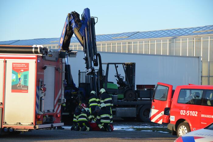 Ernstig ongeval bij laden en lossen