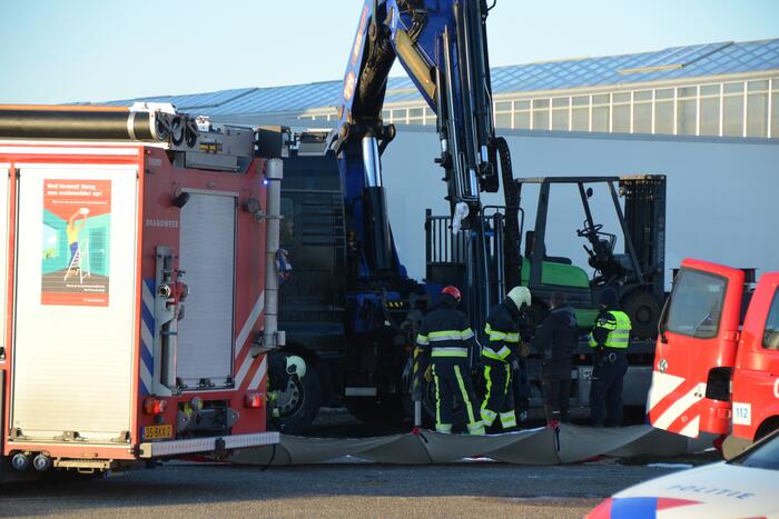 Ernstig ongeval bij laden en lossen