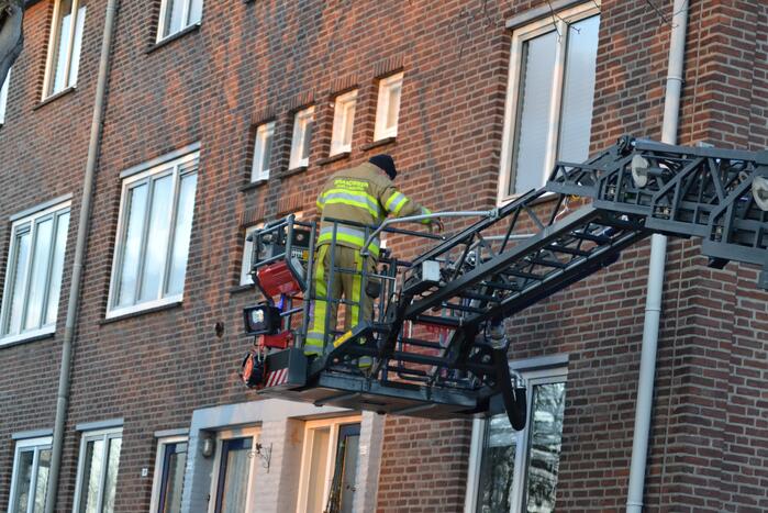Brandweer zet beveiligingscamera vast