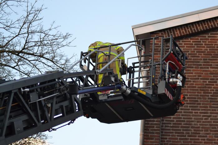 Brandweer zet beveiligingscamera vast