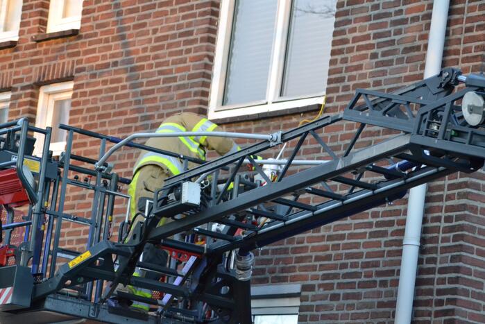 Brandweer zet beveiligingscamera vast