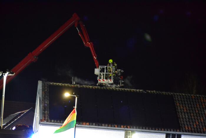 Hevige brand in woning