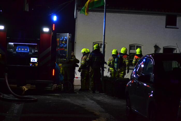 Hevige brand in woning