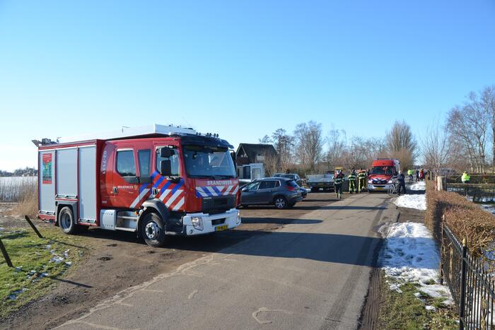 Gewonde met helikopter van ijs gered