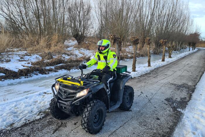 Persoon gewond na valpartij op ijs