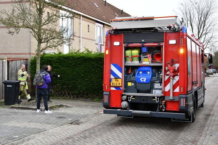 Papiercontainer brandt volledig uit