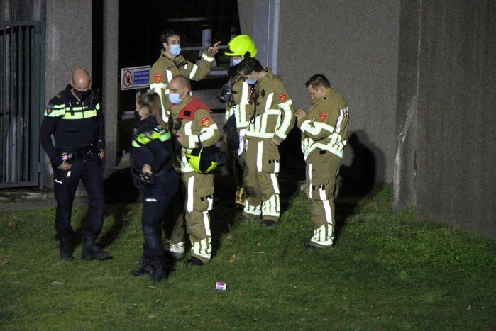 Sterke gaslucht op brug