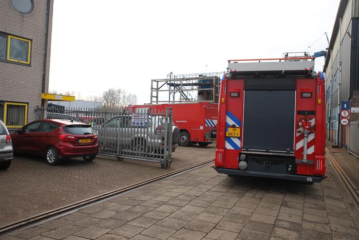 Brand in machinekamer van schip