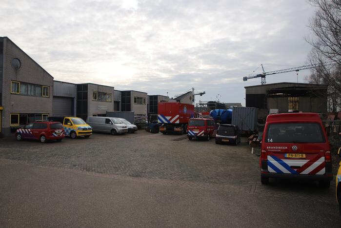 Brand in machinekamer van schip