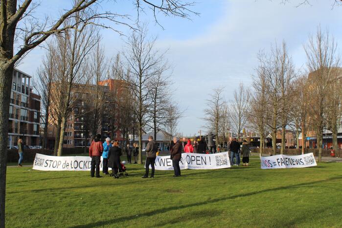 Demonstratie tegen coronamaatgelen