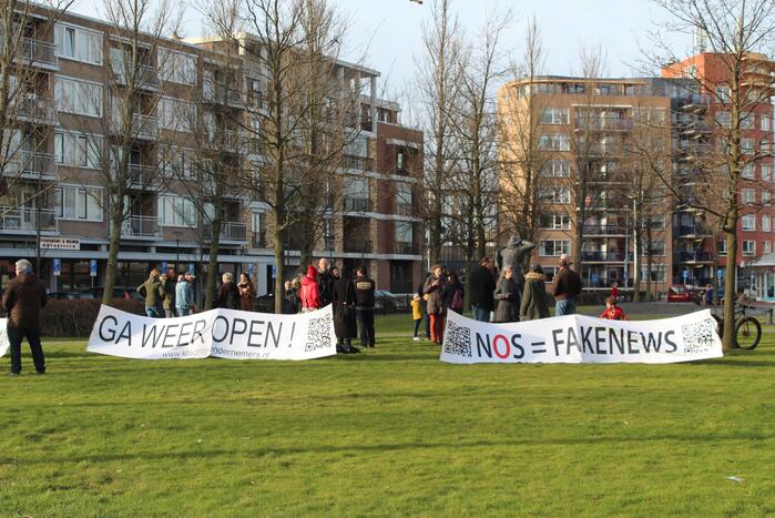 Demonstratie tegen coronamaatgelen