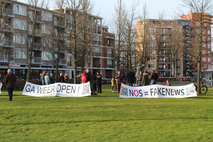 Demonstratie tegen coronamaatgelen