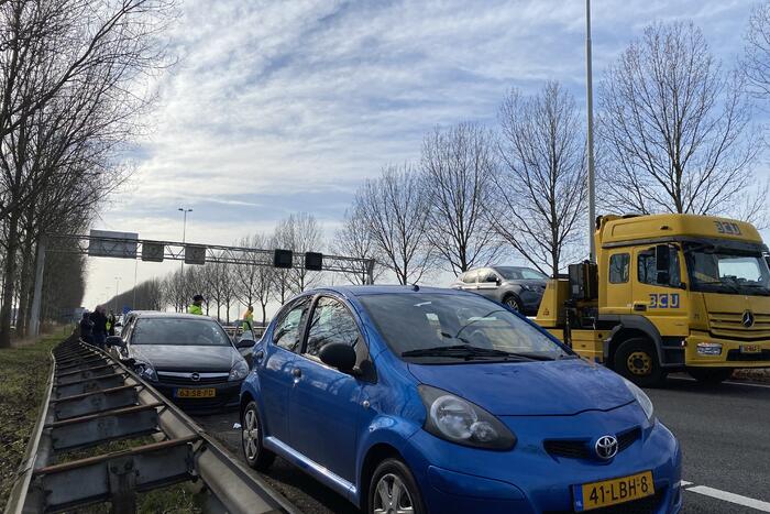Schade bij ongeval op snelweg