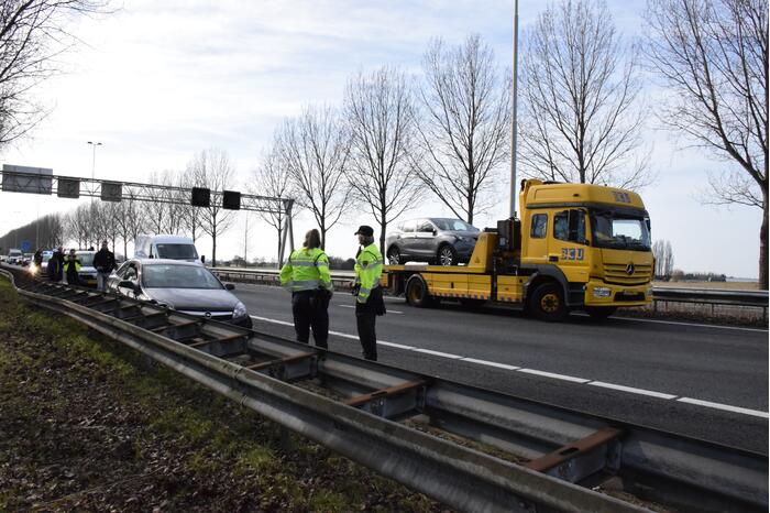 Schade bij ongeval op snelweg