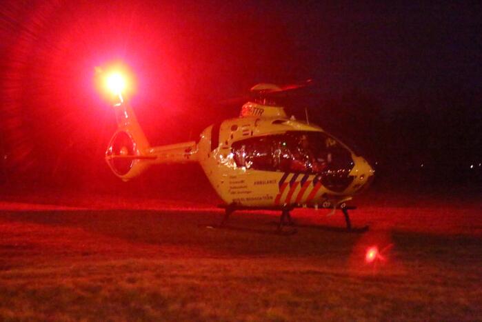 Traumahelikopter ingezet voor incident in woning