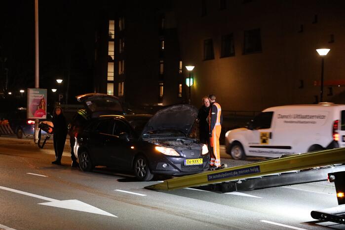 Bestuurder wilt keren maar veroorzaakt oliespoor