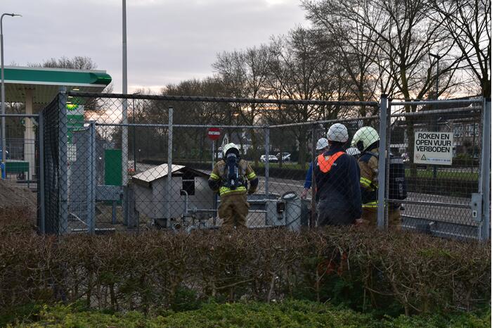 Gaslekkage bij BP-tankstation