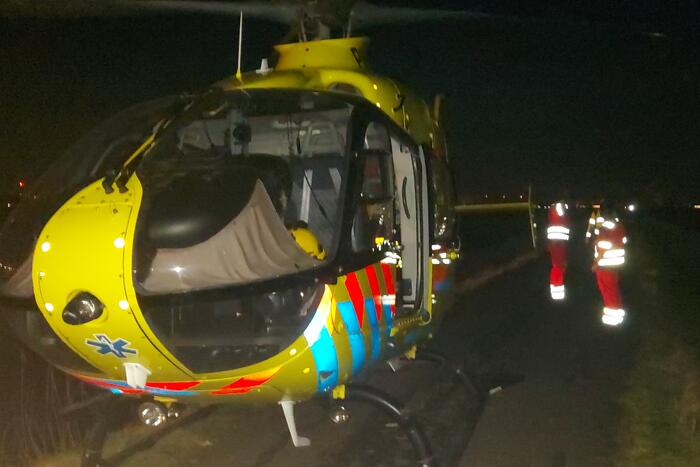 Traumahelikopter voor incident in woning