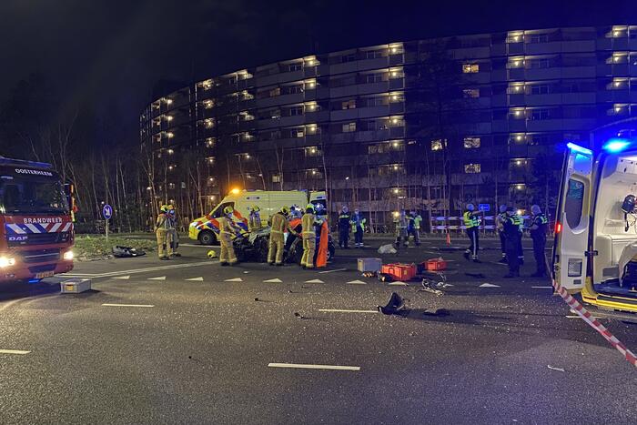 Drie gewonden bij ernstig ongeval