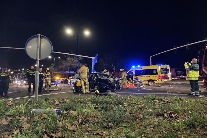Drie gewonden bij ernstig ongeval