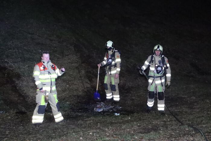 Handhaving ontdek buitenbrand