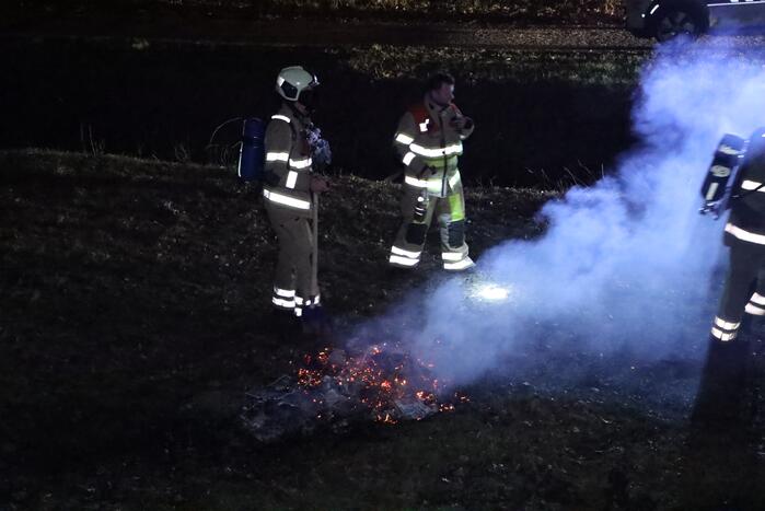 Handhaving ontdek buitenbrand