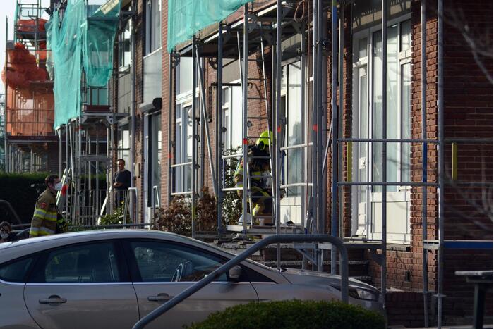 Gasleiding geraakt bij renovatiewerkzaamheden