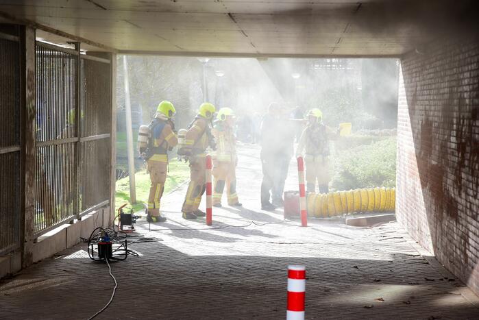 Flatwoningen ontruimd door brand