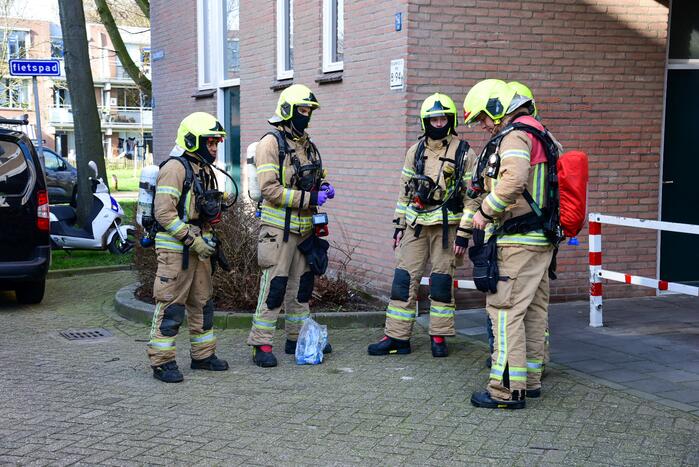 Flatwoningen ontruimd door brand