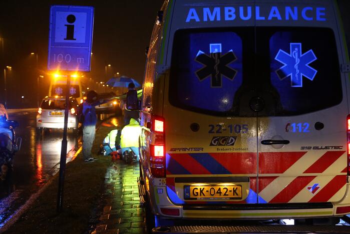 Gewonden bij ongeval tussen scooter en fietser