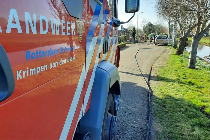 Gasleiding geraakt bij graafwerkzaamheden