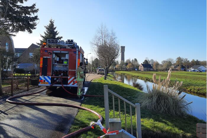 Gasleiding geraakt bij graafwerkzaamheden