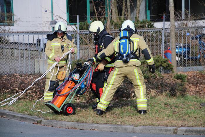 Gasfles in brand bij Phoenix Pallets