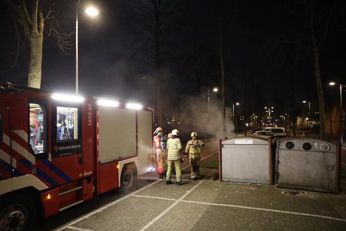 Papier in brand na brandstichting