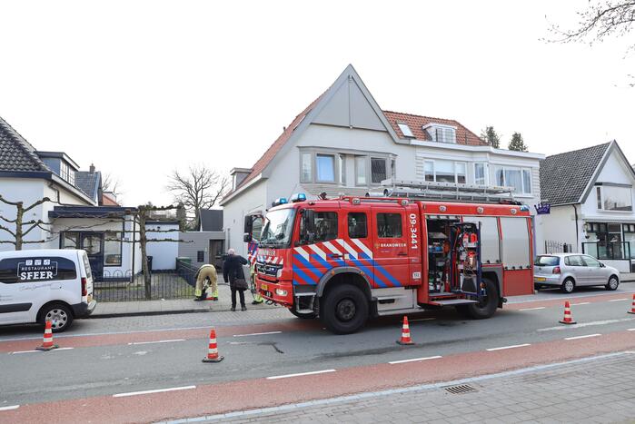 Gaslekkage bij restaurant