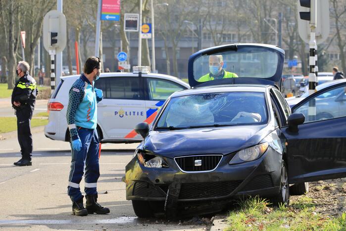 Gewonden bij verkeersongeval met scooter