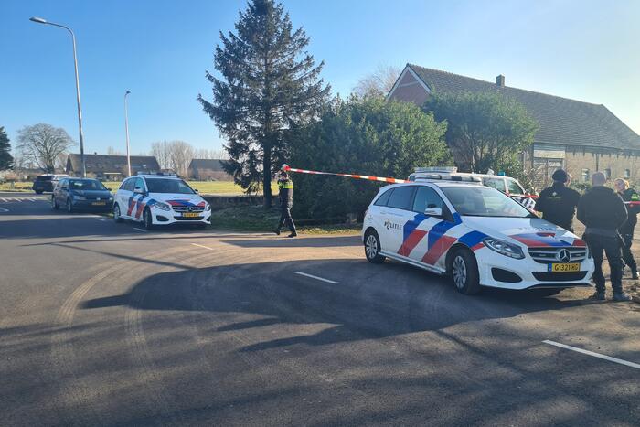 Politie onderzoek bij woning