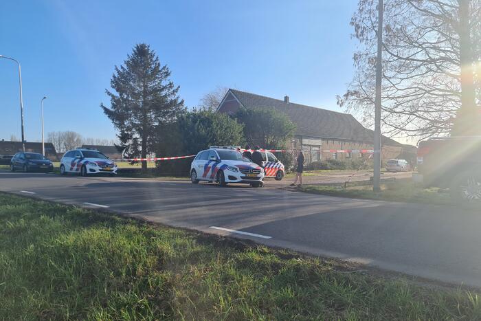 Politie onderzoek bij woning