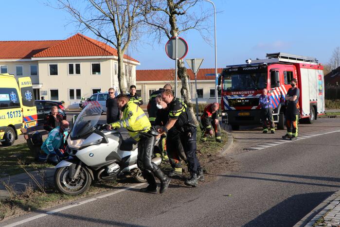 Gewonde na valpartij met motor