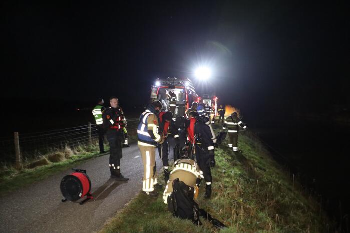 Zoekactie naar te water geraakte persoon