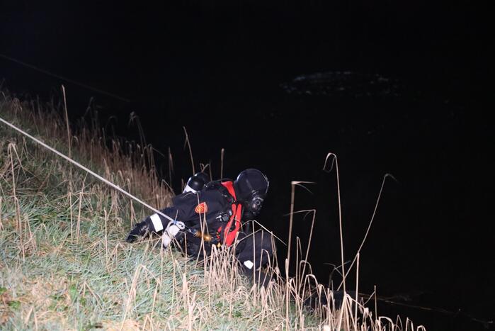 Zoekactie naar te water geraakte persoon