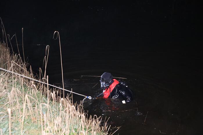 Zoekactie naar te water geraakte persoon