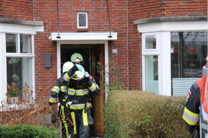 Brand achter woning